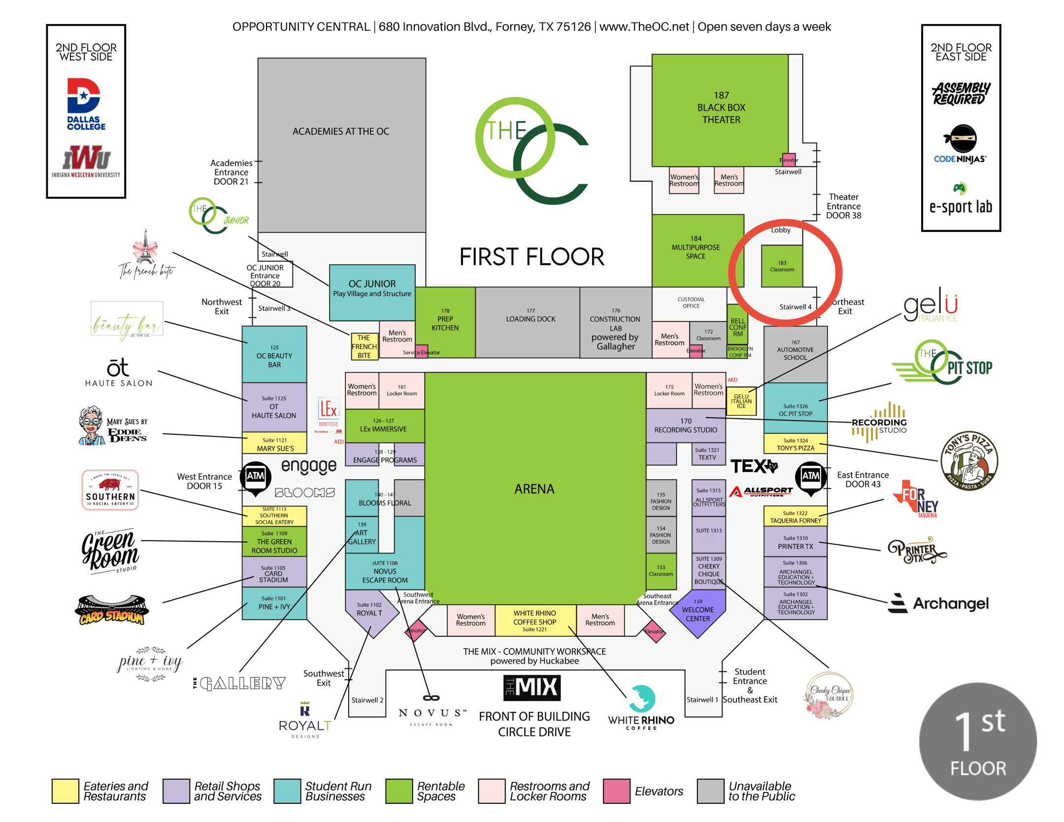 Kaufman 5 Meeting Map